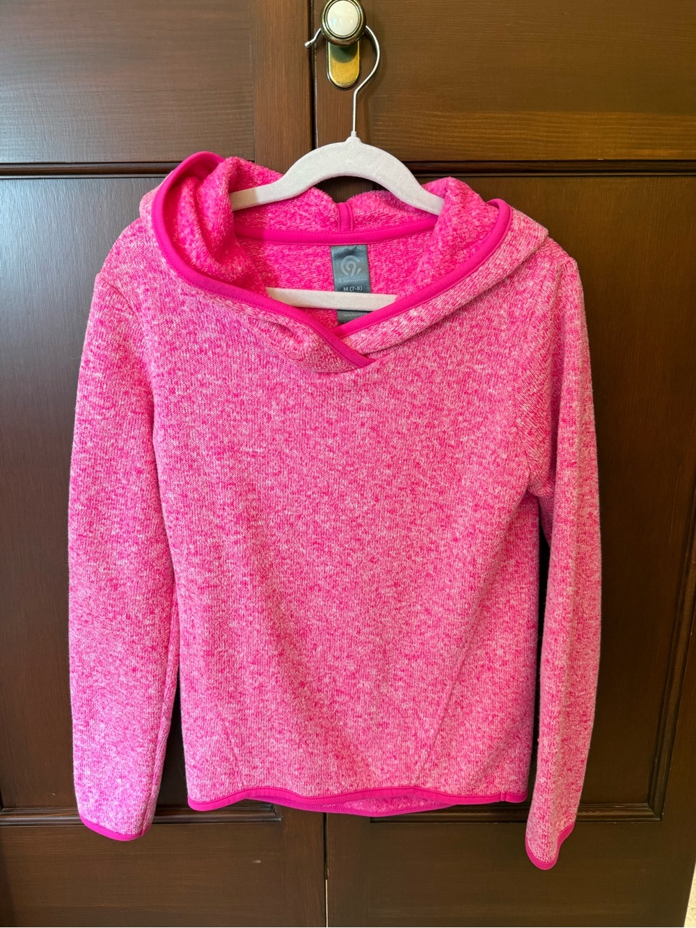 Champion Girls' Pink Hooded Pullover Sweatshirt